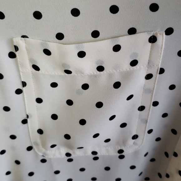 EUC Polkadot Work button up XS - Picture 6 of 6